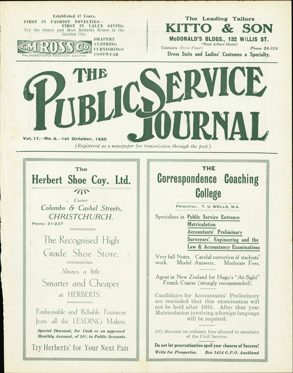 PSA Journal: Vol 17 No 9, October 1930