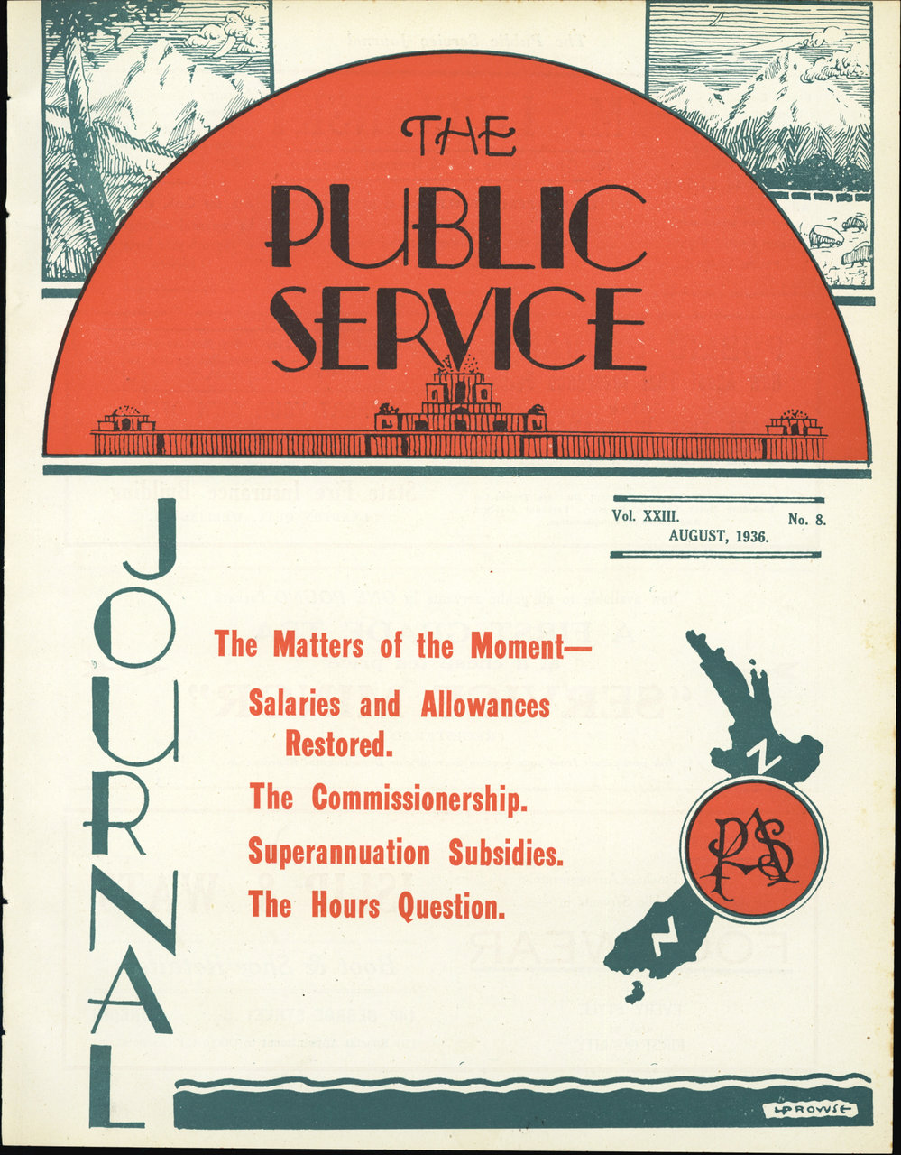 PSA Journal: Vol 23 No 8, August 1936