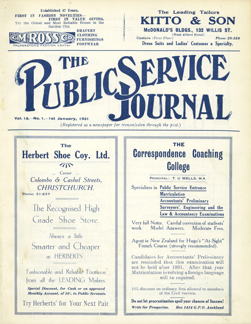 PSA Journal: Vol 18 No 1, January 1931