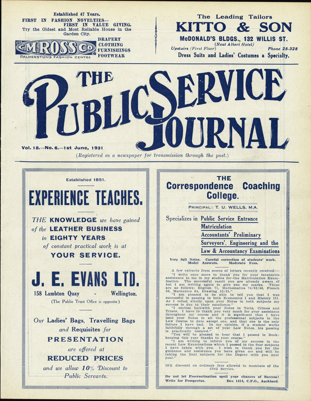 PSA Journal: Vol 18 No 6, June 1931