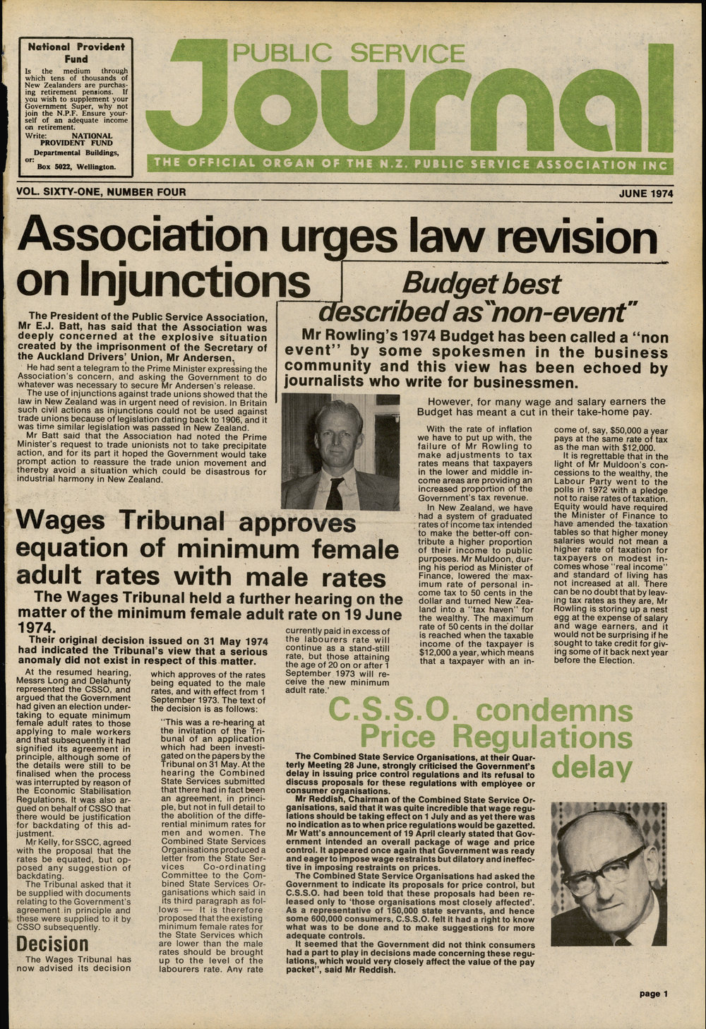 PSA Journal: Vol 61 No 4, June 1974