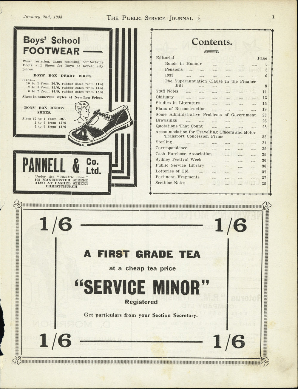 PSA Journal: Vol 20 No 1, January 1933