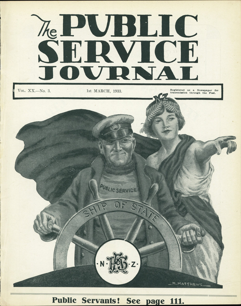 PSA Journal: Vol 20 No 3, March 1933