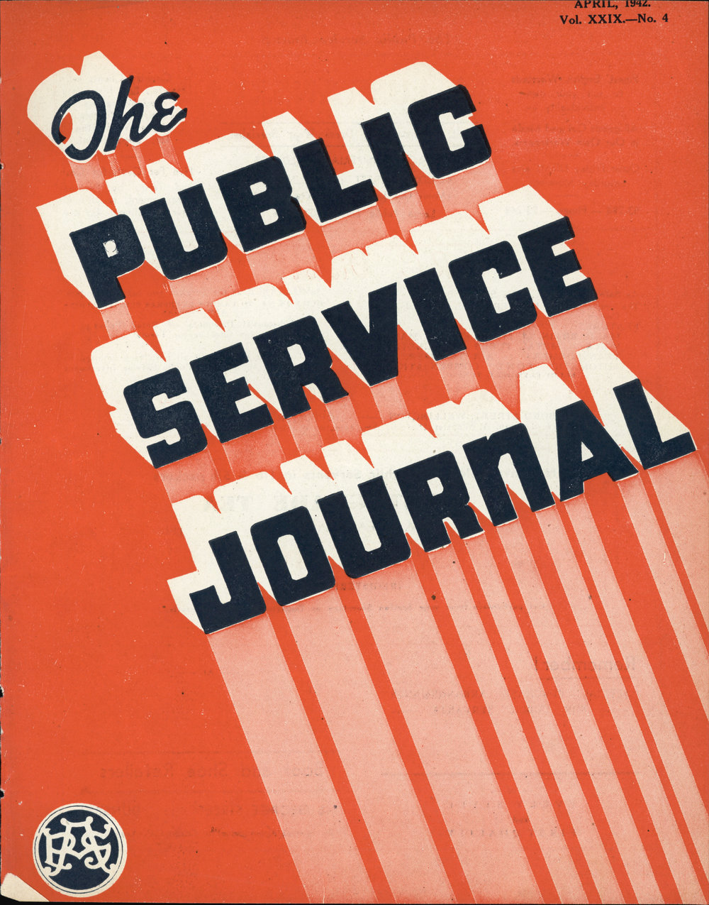 PSA Journal: Vol 29 No 4, April 1942