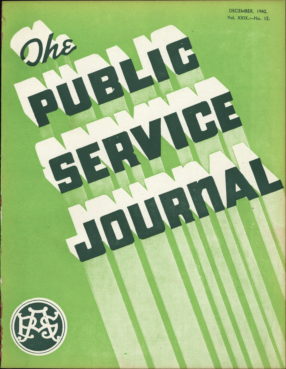 PSA Journal: Vol 29 No 12, December 1942
