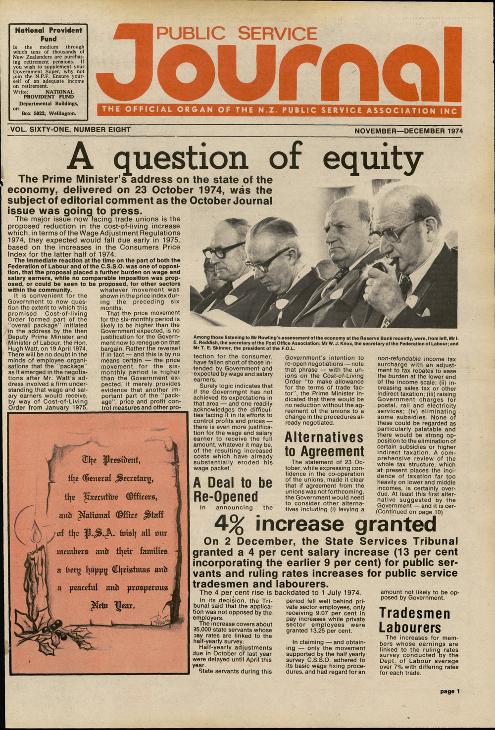 PSA Journal: Vol 61 No 8, November/December 1974