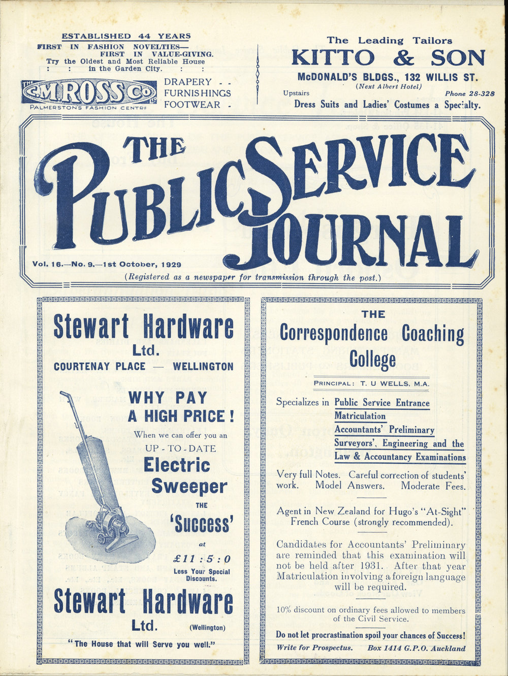 PSA Journal: Vol 16 No 9, October 1929