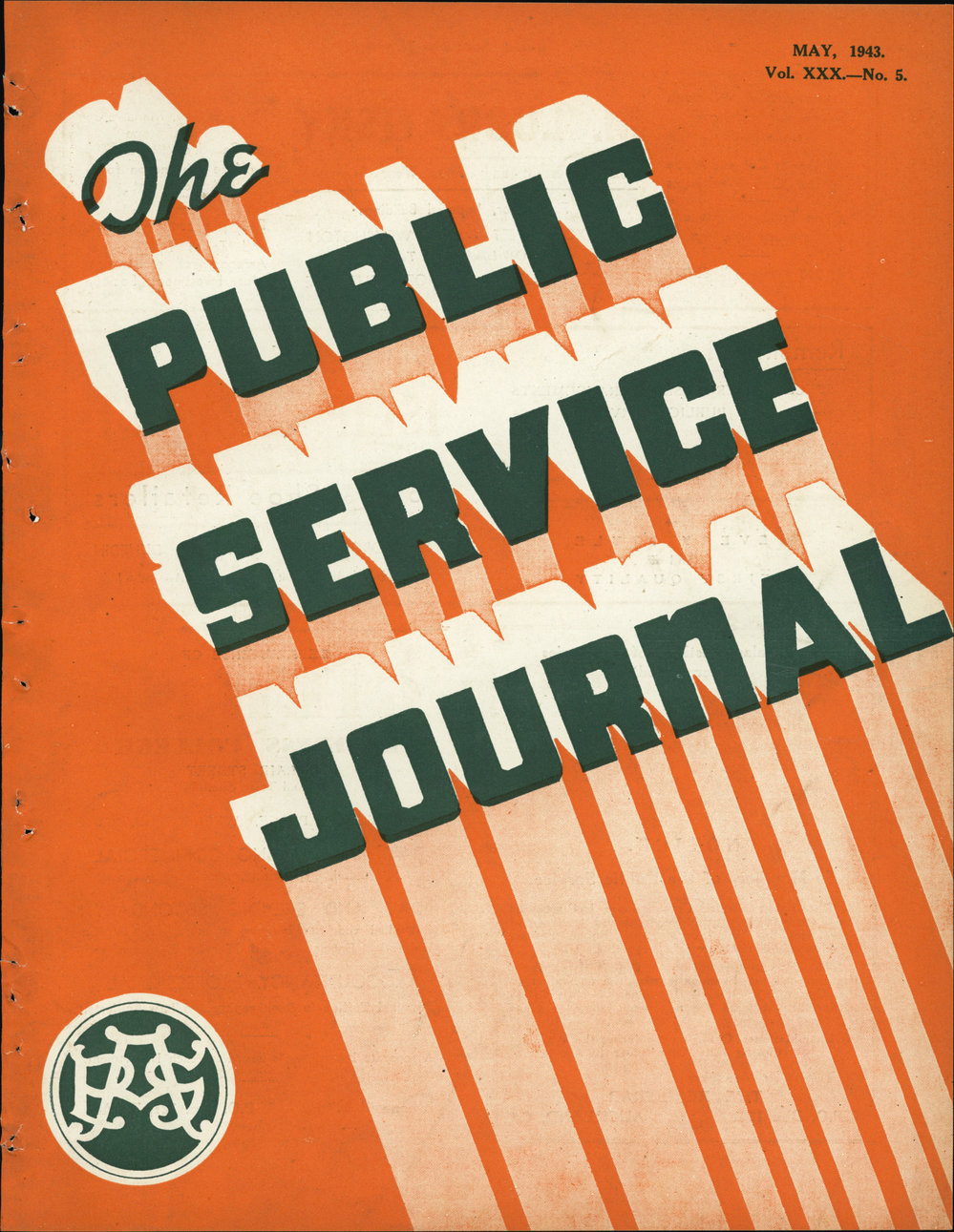 PSA Journal: Vol 30 No 5, May 1943