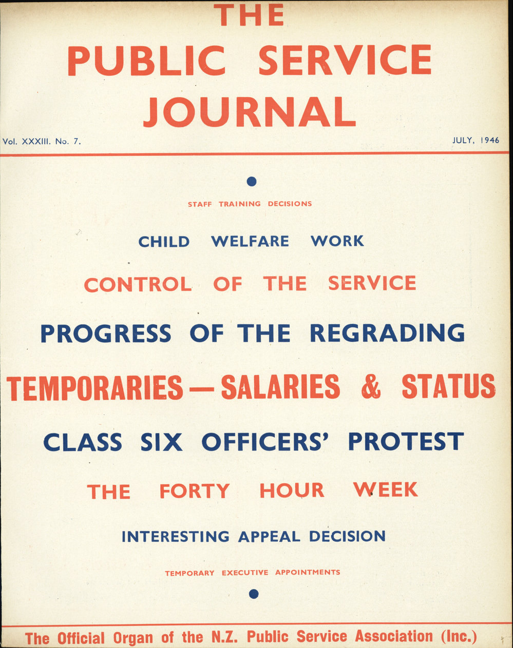 PSA Journal: Vol 33 No 7, July 1946