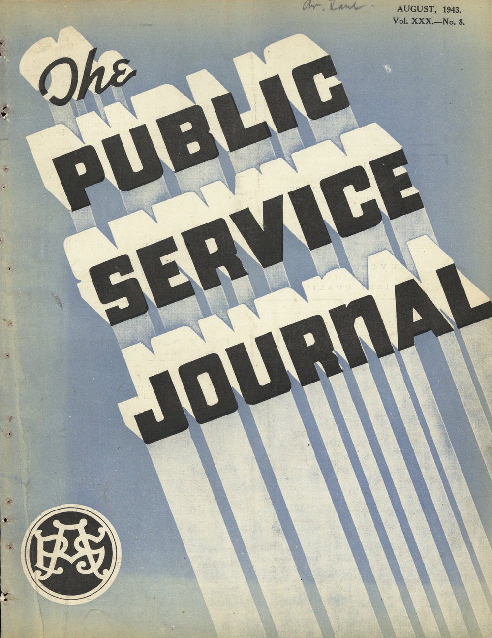 PSA Journal: Vol 30 No 8, August 1943