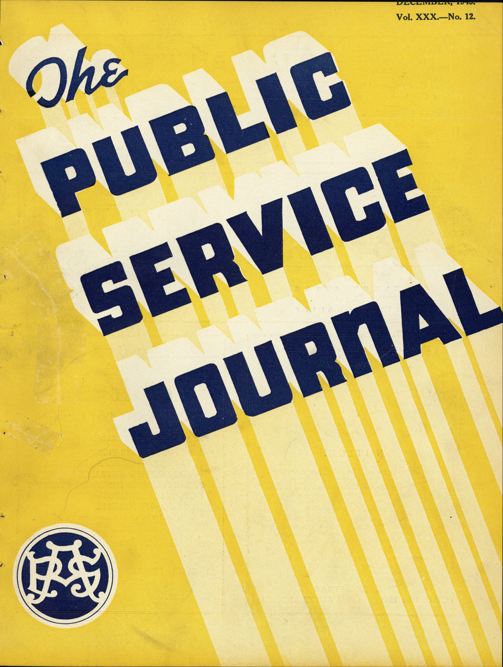 PSA Journal: Vol 30 No 12, December 1943