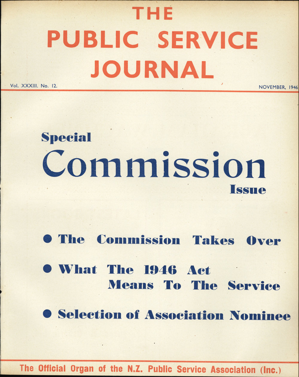 PSA Journal: Vol 33 No 12, November 1946