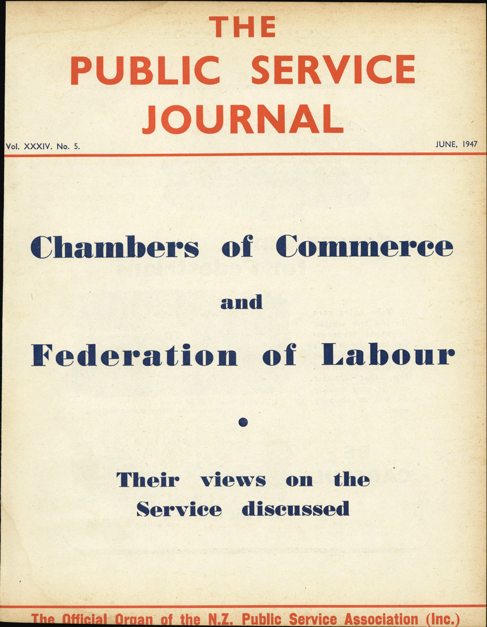 PSA Journal: Vol 34 No 5, June 1947
