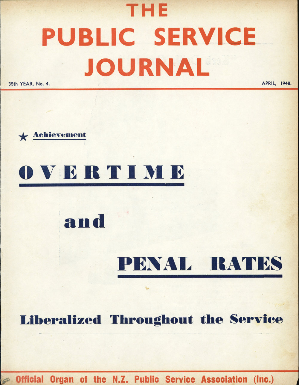 PSA Journal: Vol 35 No 4, April 1948