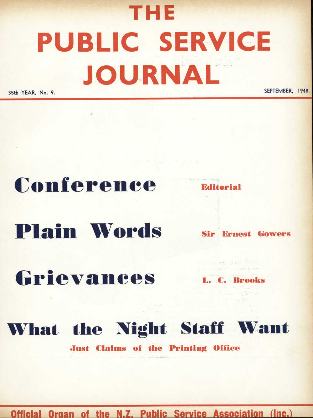 PSA Journal: Vol 35 No 9, September 1948
