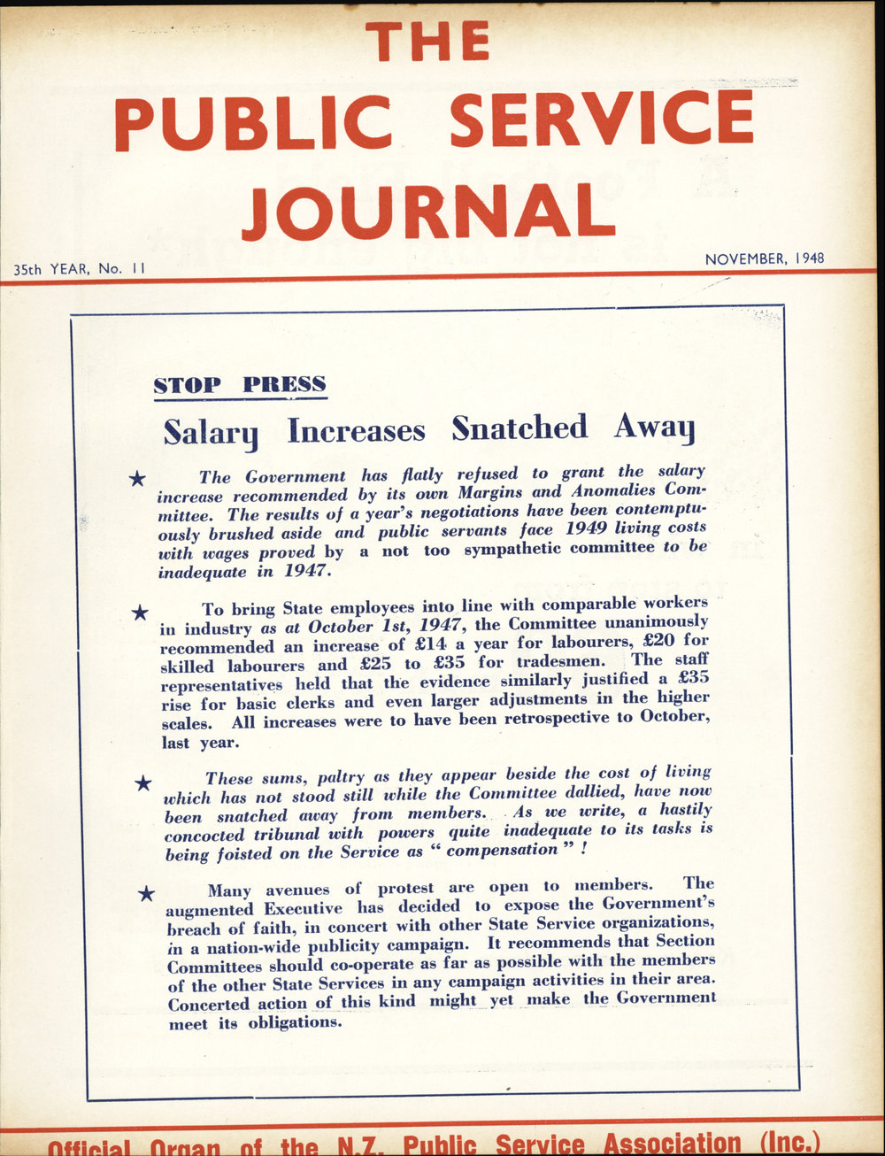 PSA Journal: Vol 35 No 11, November 1948