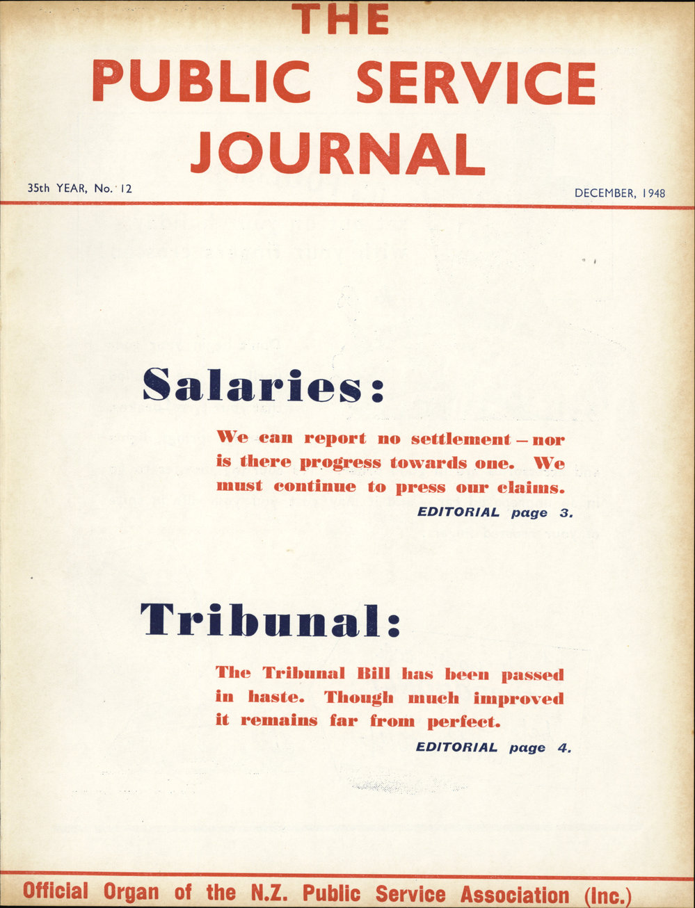 PSA Journal: Vol 35 No 12, December 1948