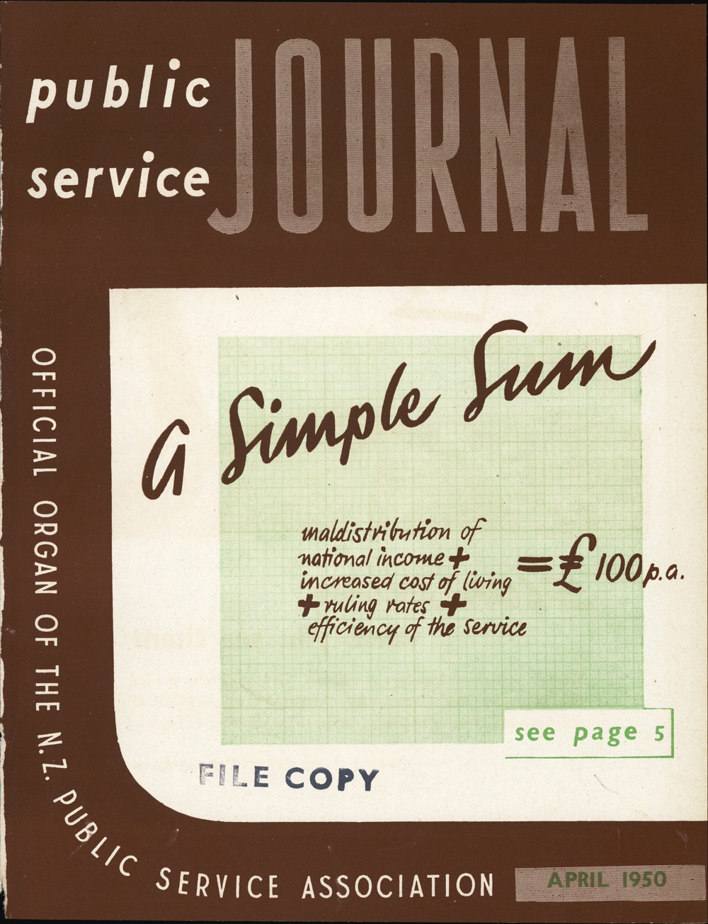 PSA Journal: Vol 37 No 4, April 1950
