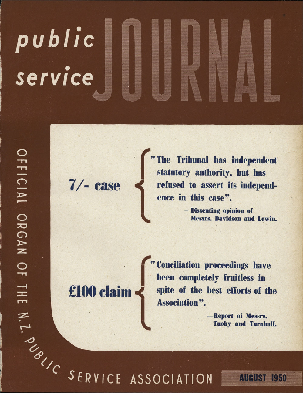 PSA Journal: Vol 37 No 8, August 1950
