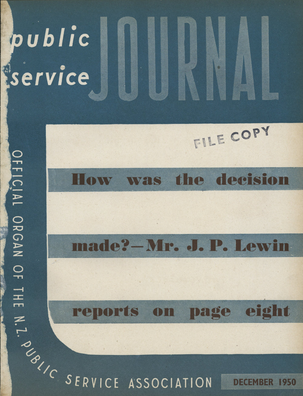 PSA Journal: Vol 37 No 12, December 1950