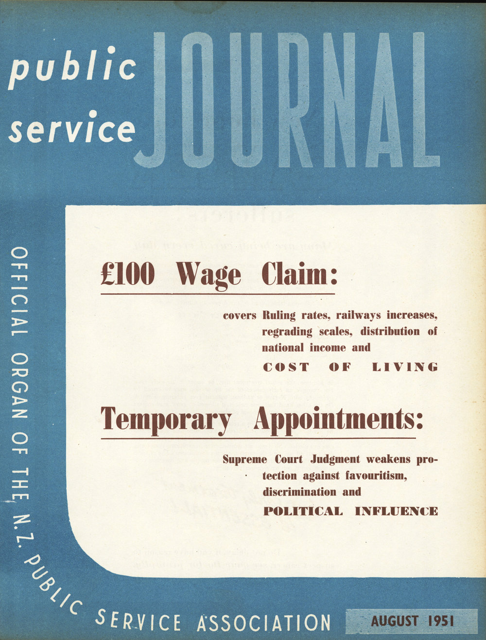 PSA Journal: Vol 38 No 8, August 1951
