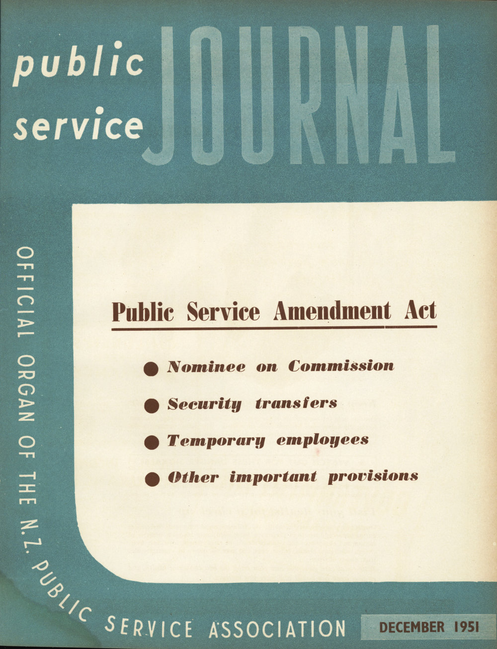 PSA Journal: Vol 38 No 12, December 1951