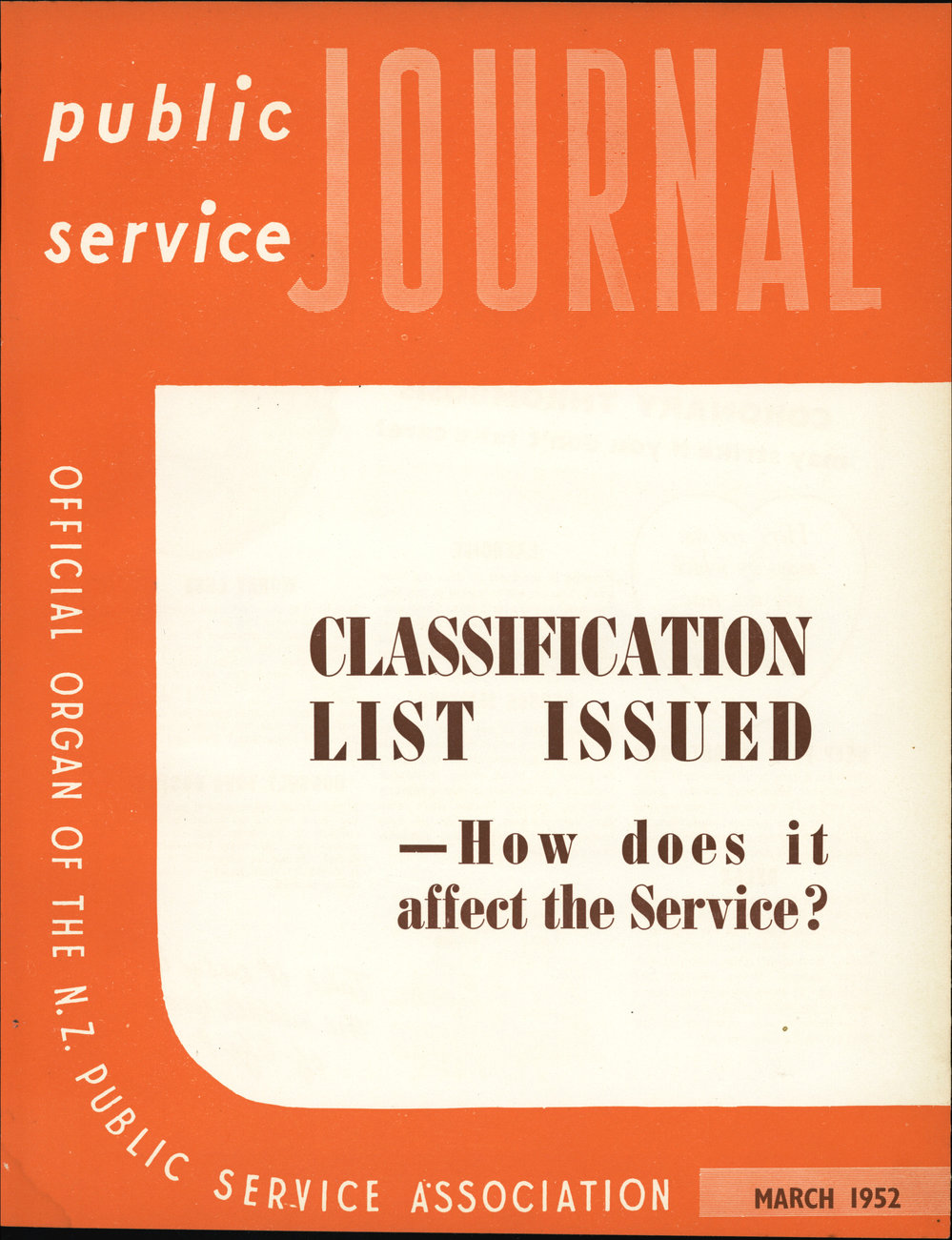 PSA Journal: Vol 39 No 3, March 1952