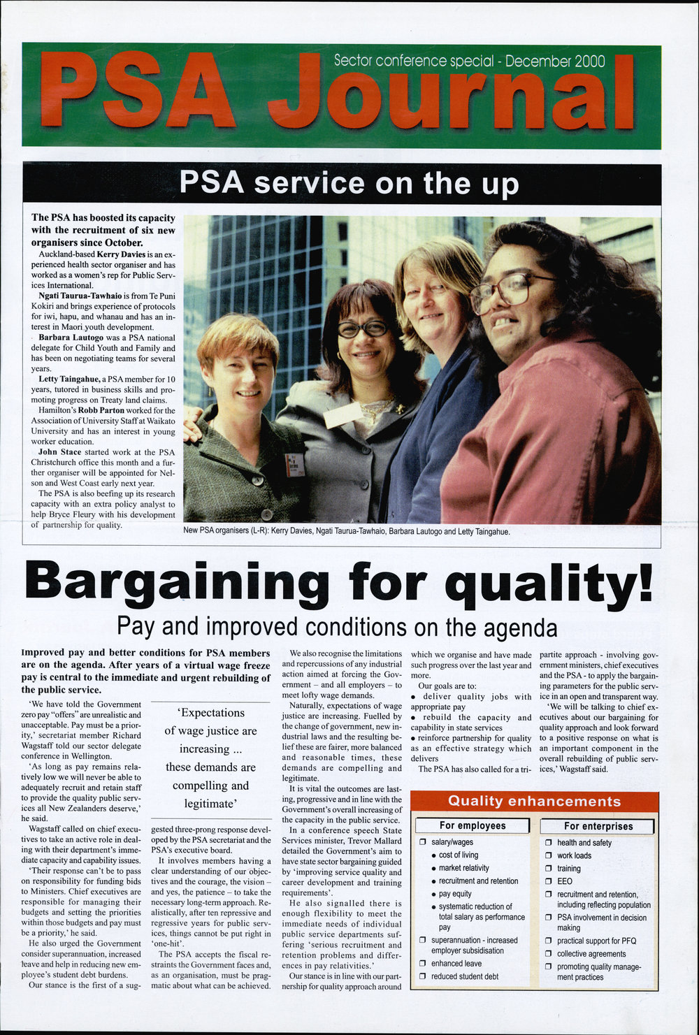 PSA Journal: December 2000