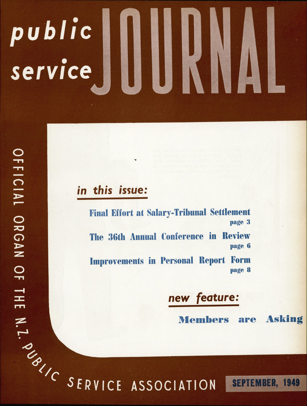 PSA Journal: Vol 36 No 9, September 1949
