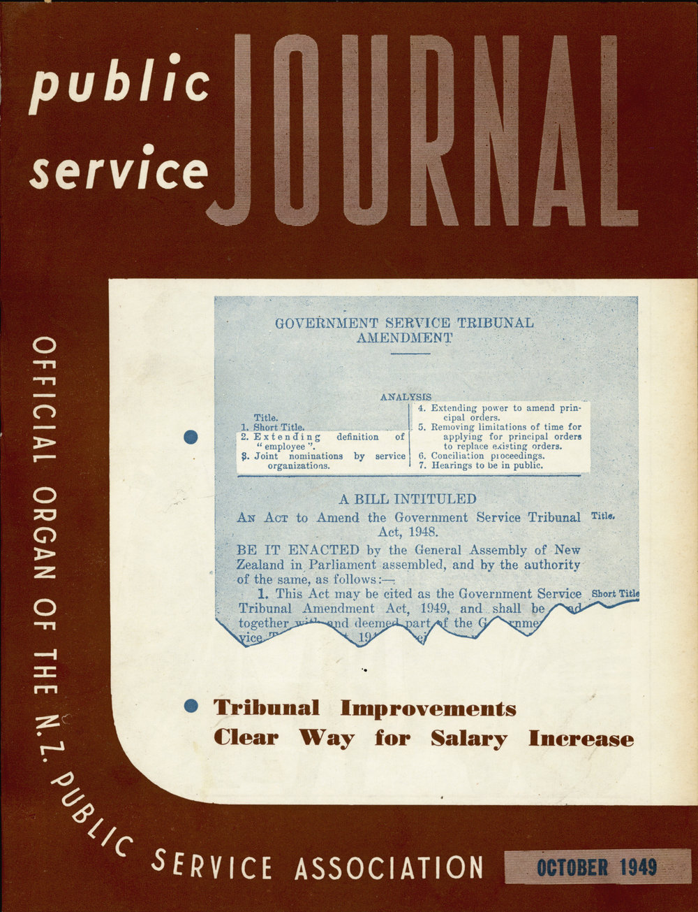 PSA Journal: Vol 36 No 10, October 1949