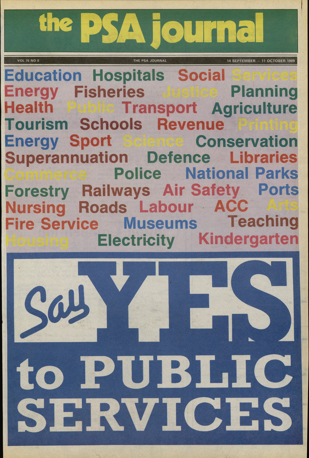 PSA Journal: Vol 76 No 8, September 1989