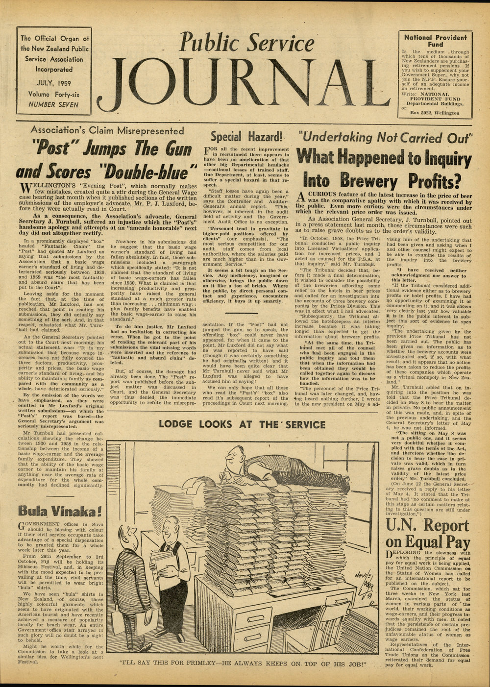 PSA Journal: Vol 46 No 7, July 1959