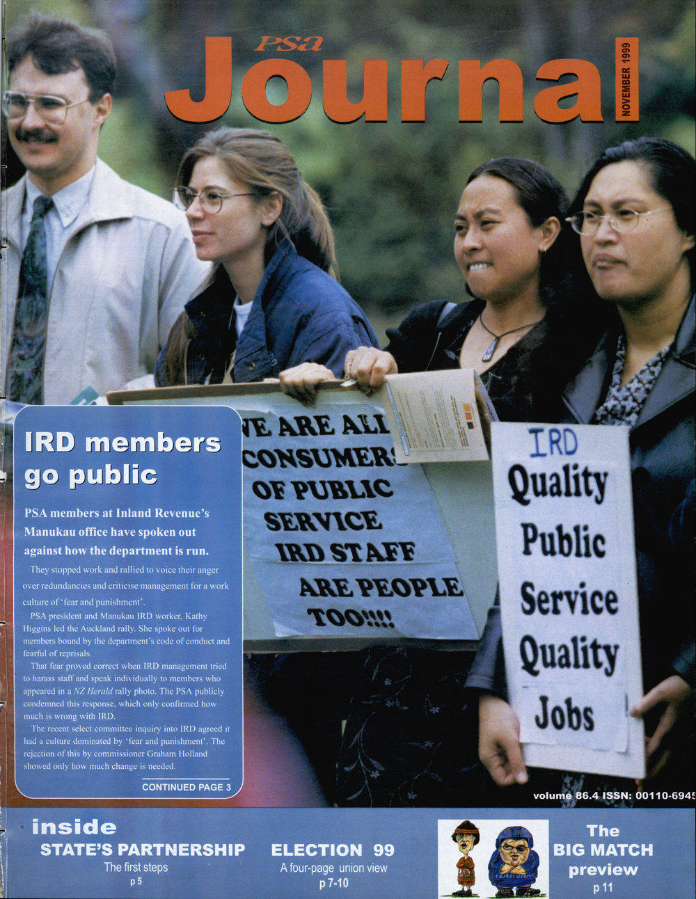 PSA Journal: Vol 86 No 4, November 1999