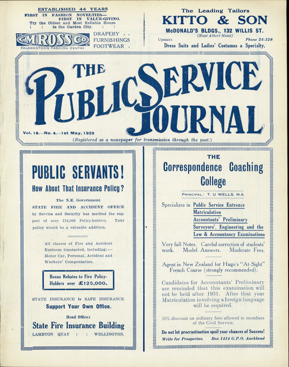 PSA Journal: Vol 16 No 4, May 1929