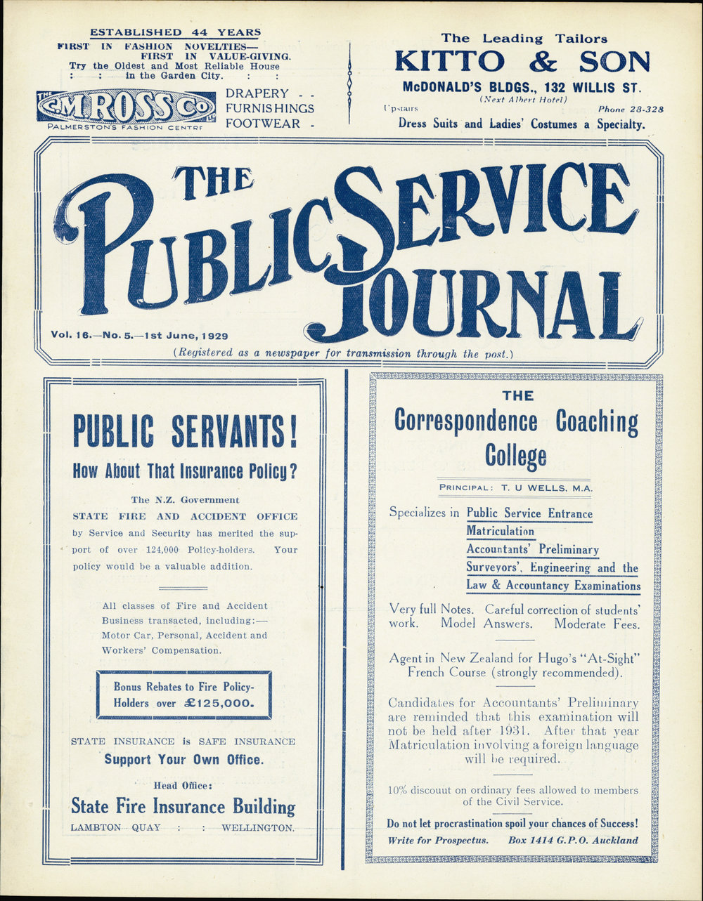 PSA Journal: Vol 16 No 5, June 1929