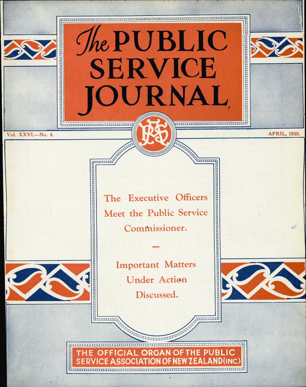 PSA Journal: Vol 26 No 4, April 1939