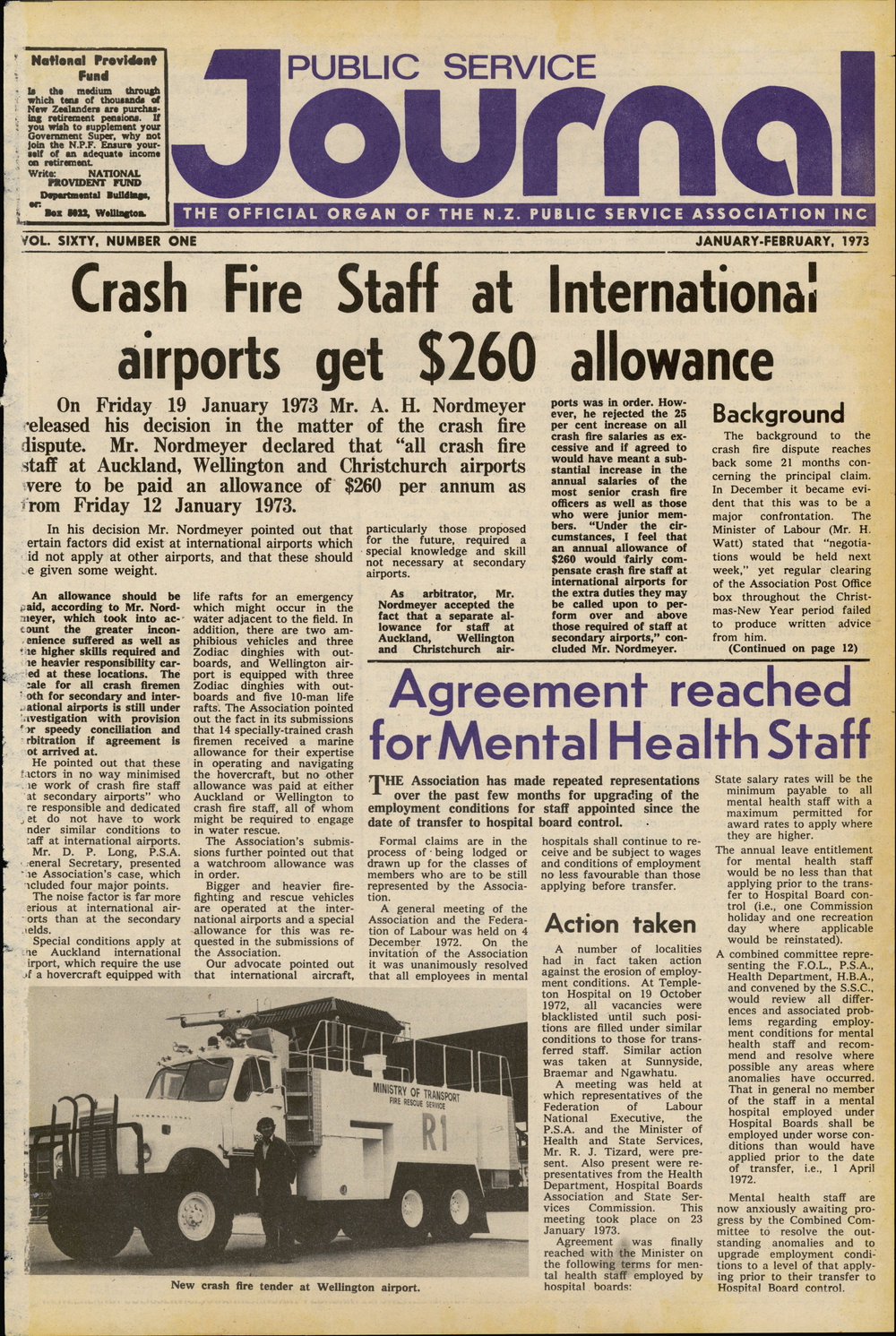 PSA Journal: Vol 60 No 1, January/February 1973