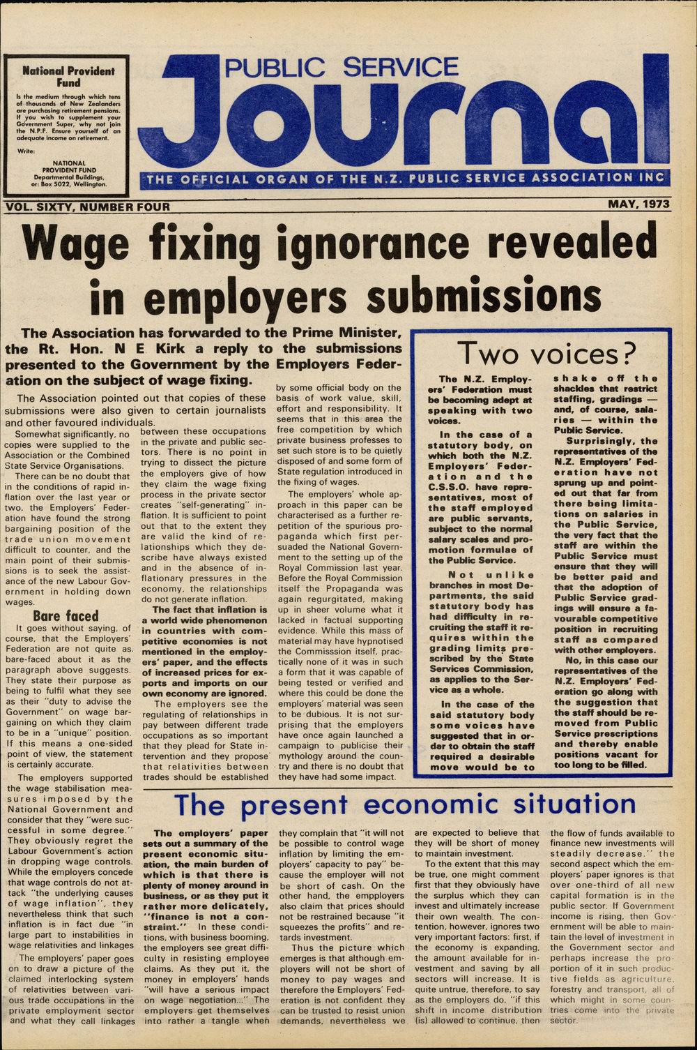 PSA Journal: Vol 60 No 4, May 1973