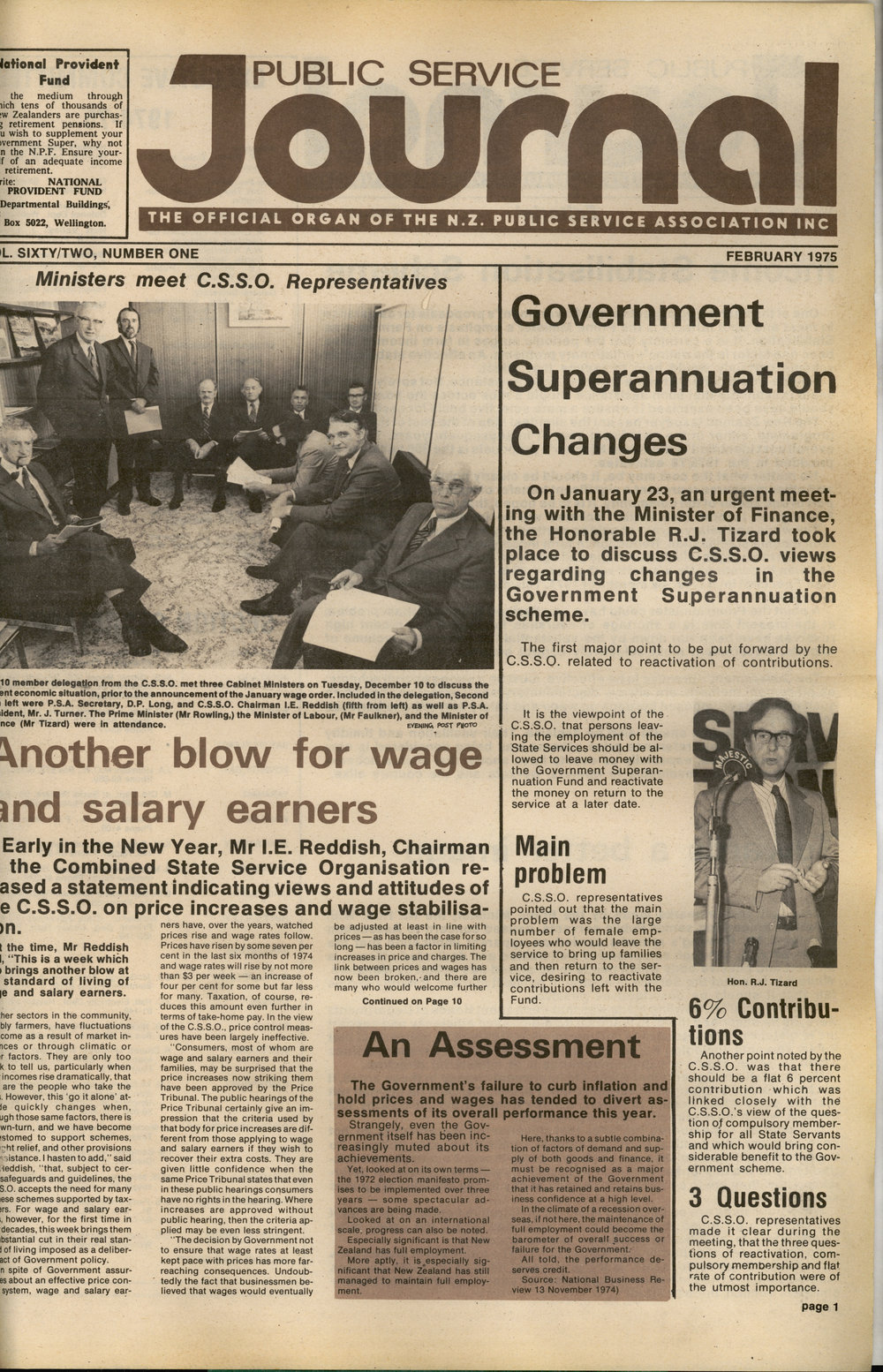 PSA Journal: Vol 62 No 1, February 1975