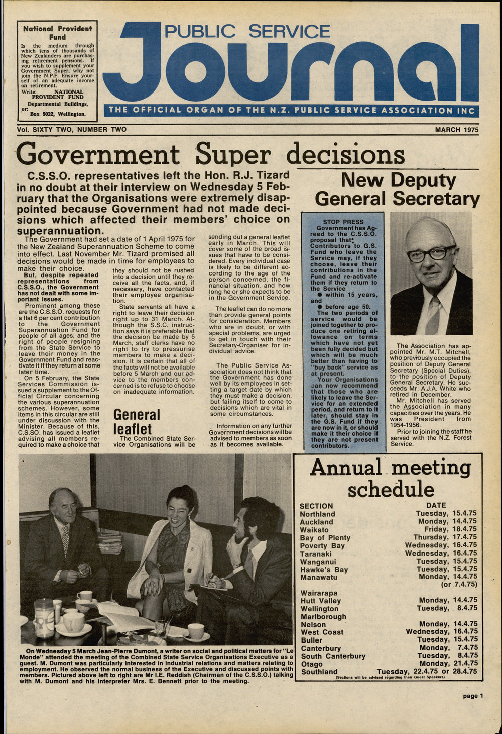 PSA Journal: Vol 62 No 2, March 1975