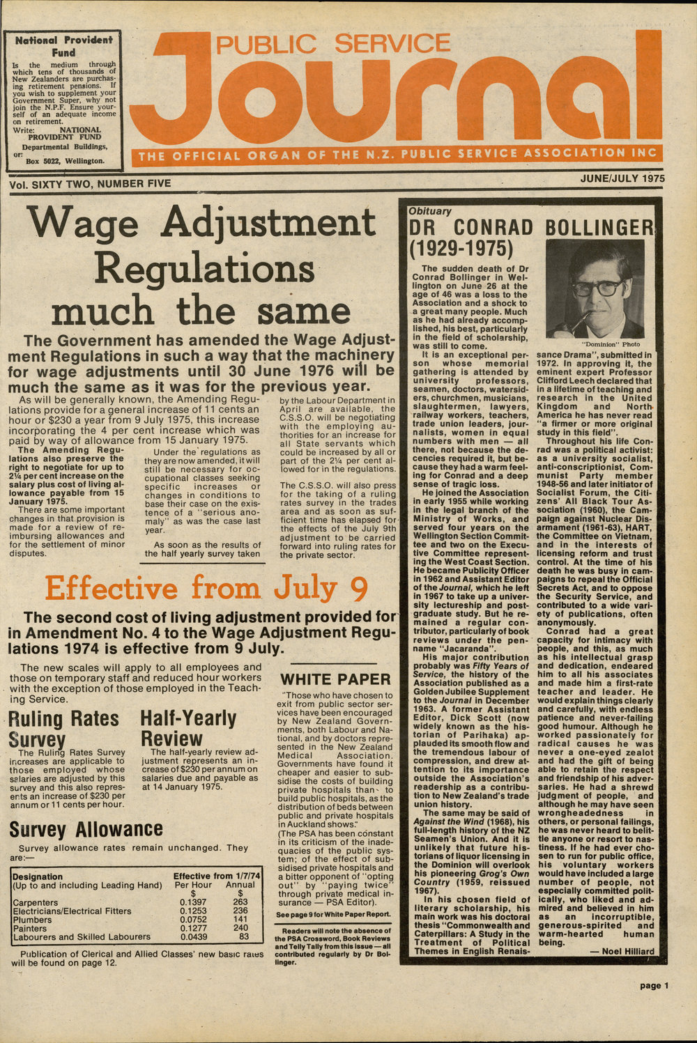 PSA Journal: Vol 62 No 5, July 1975