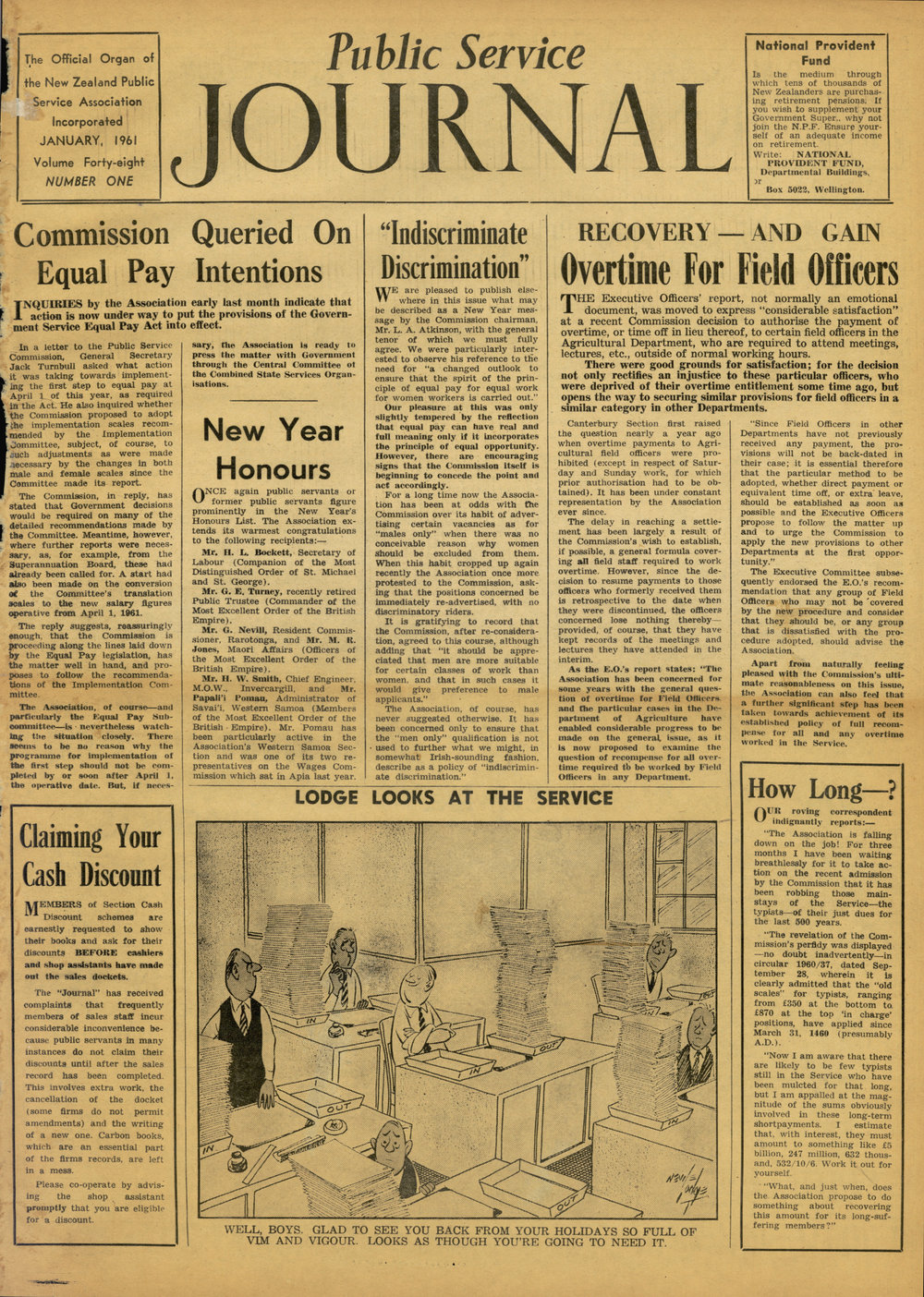 PSA Journal: Vol 48 No 1, January 1961