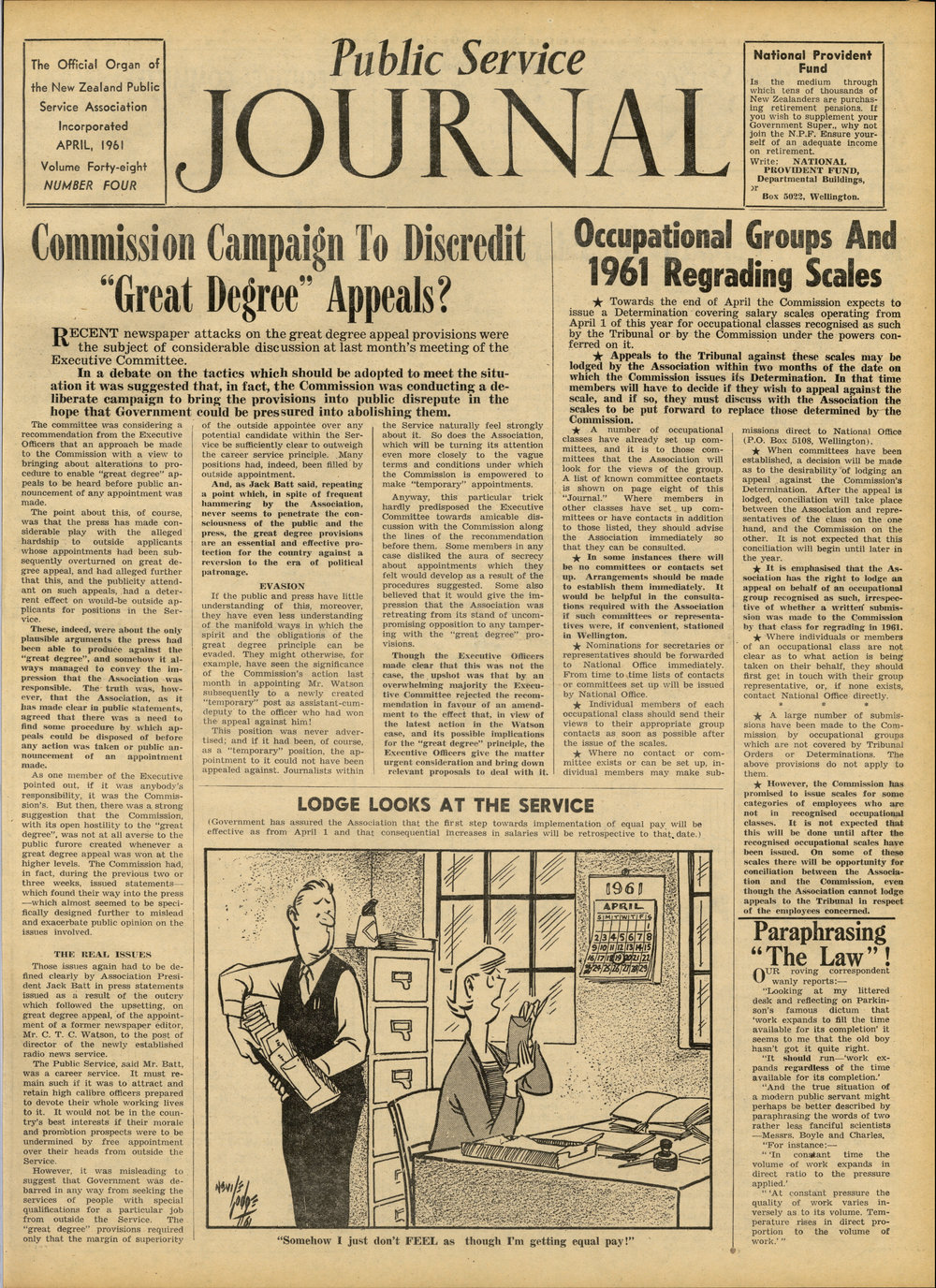 PSA Journal: Vol 48 No 4, April 1961