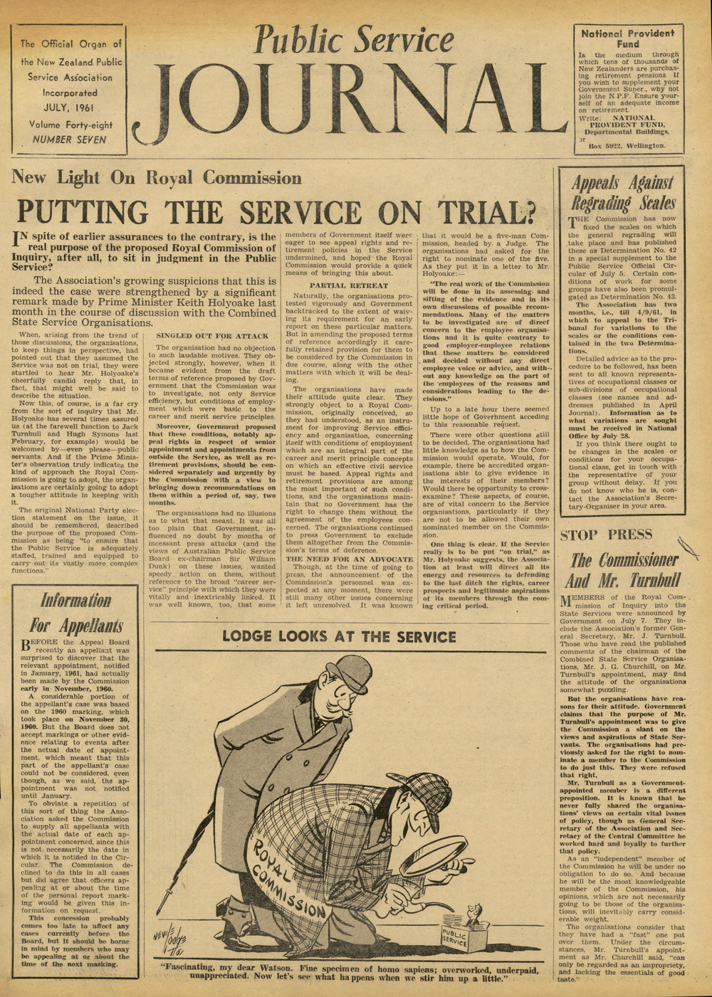 PSA Journal: Vol 48 No 7, July 1961