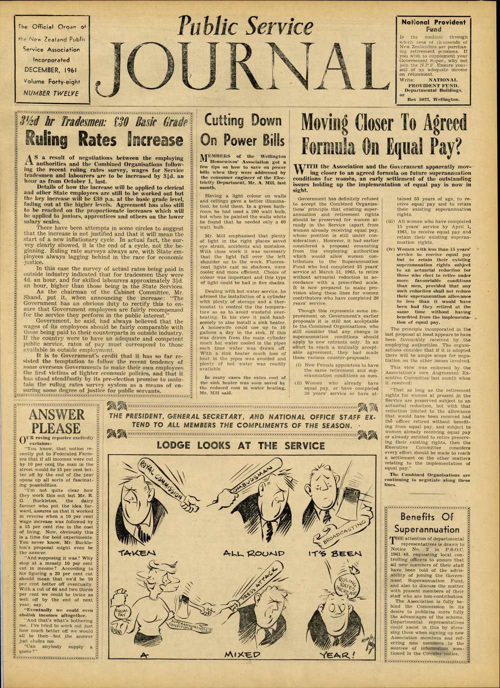 PSA Journal: Vol 48 No 12, December 1961