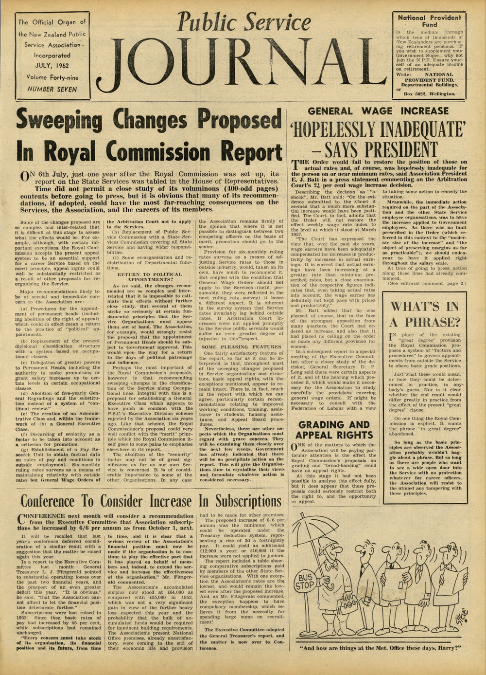 PSA Journal: Vol 49 No 7, July 1962