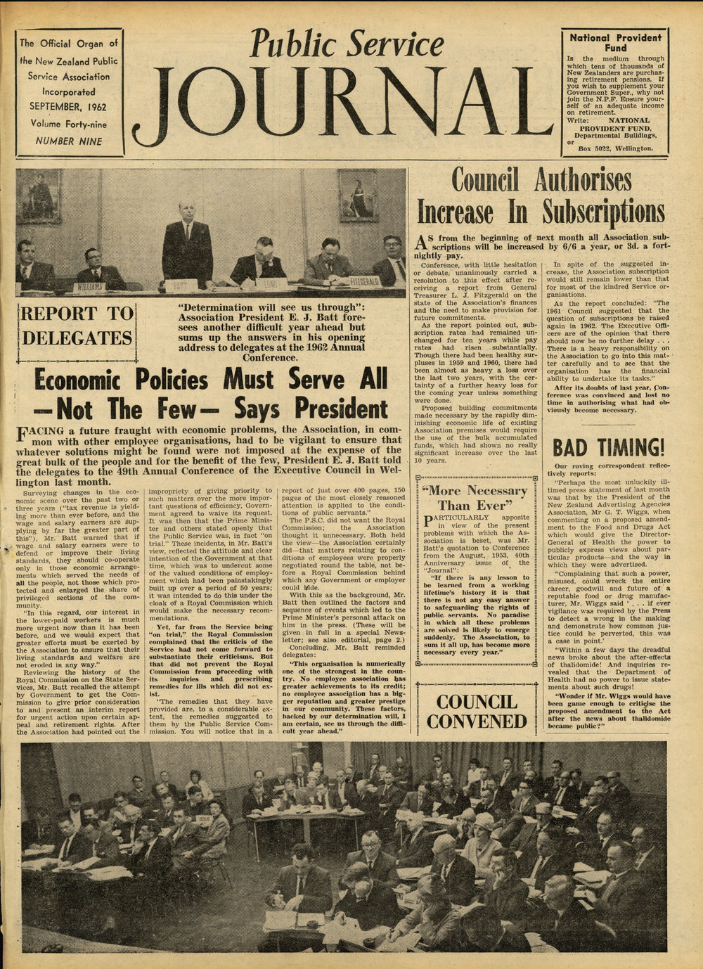 PSA Journal: Vol 49 No 9, September 1962