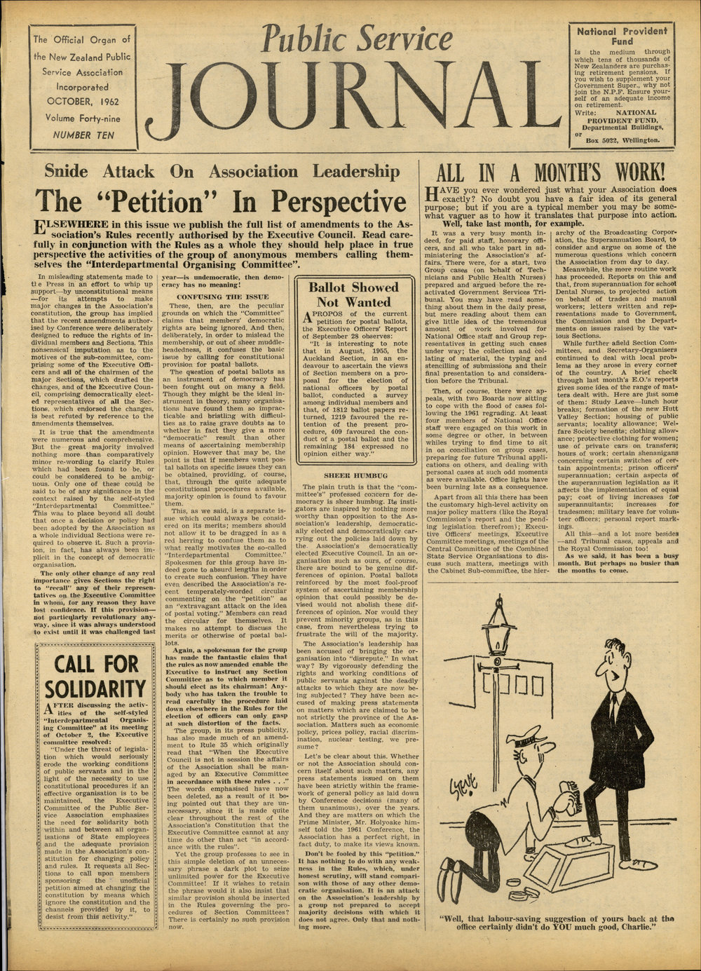 PSA Journal: Vol 49 No 10, October 1962