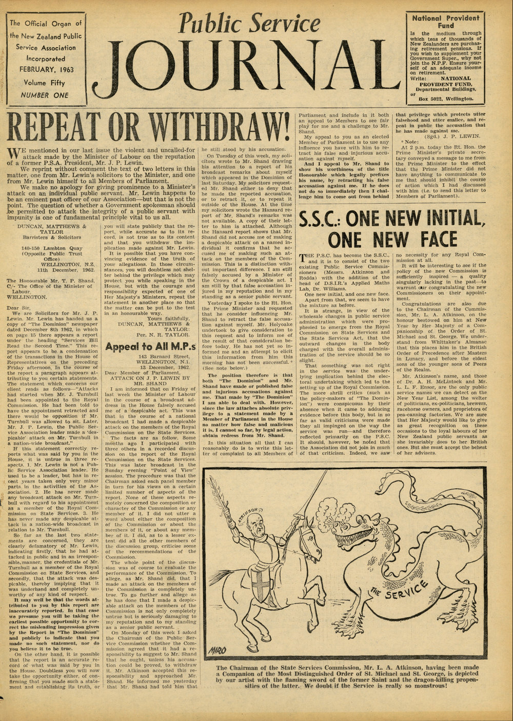 PSA Journal: Vol 50 No 1, February 1963