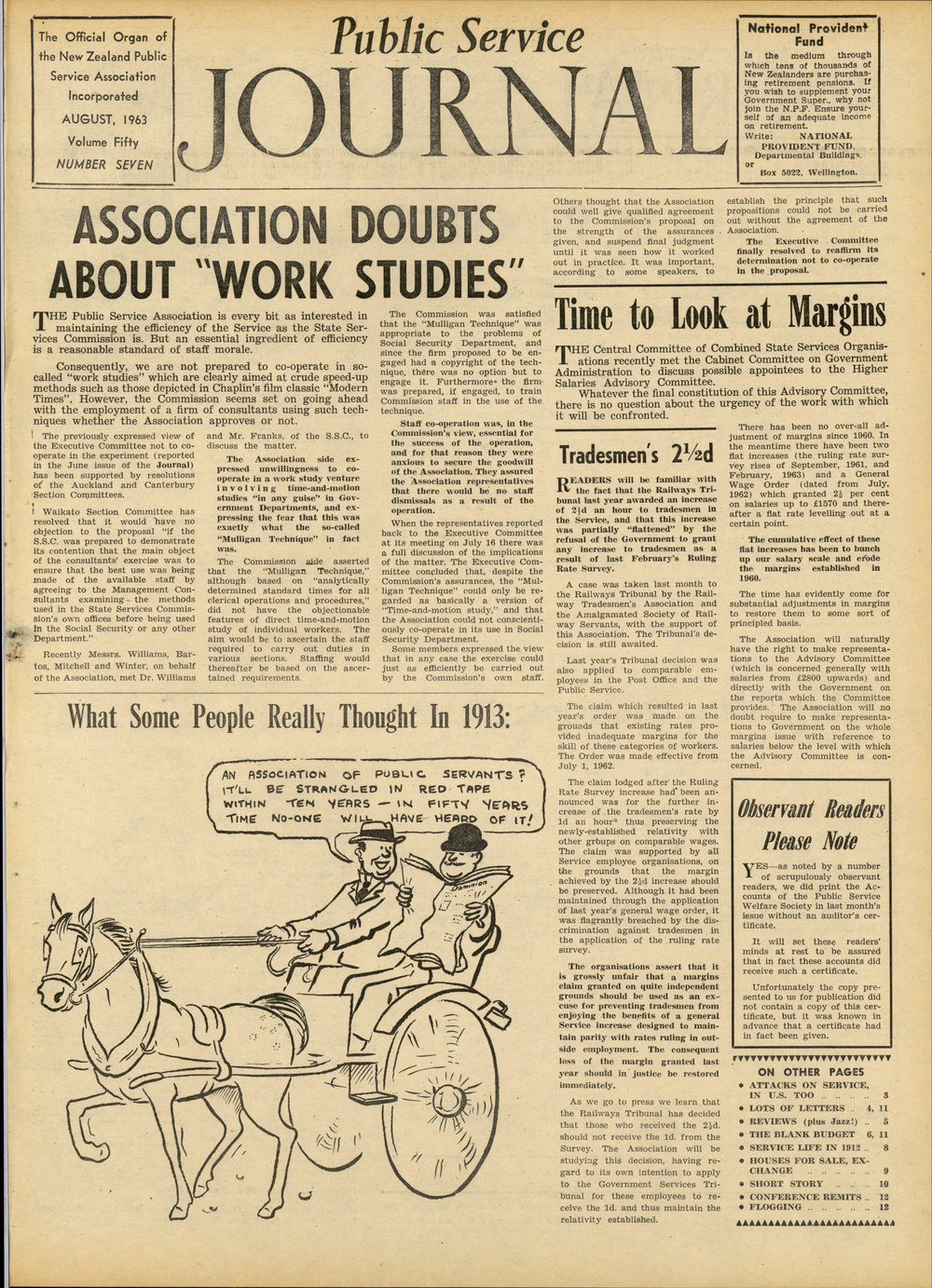 PSA Journal: Vol 50 No 7, August 1963